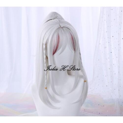 Game Arknights Cosplays Nian Cosplay white hair Cosplay