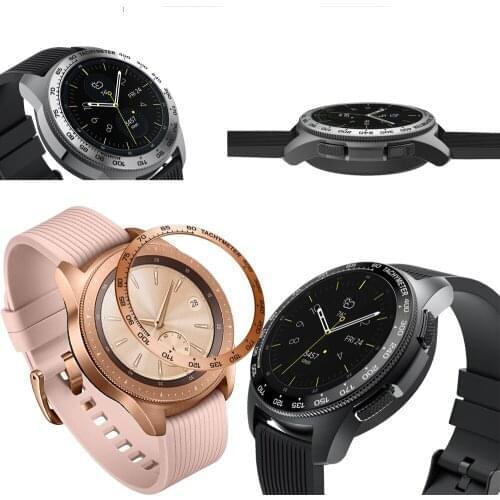 For Samsung GearS2 classic case For Samsung Galaxy Watch 42mm band strap sport Metal Adhesive Cover Anti watch accessories 42 mm