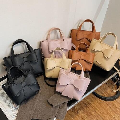 Mini Small Bucket Bag 2021 Fashion New Quality PU Leather Womens Handbag Solid Color Retro Shoulder Messenger Bags