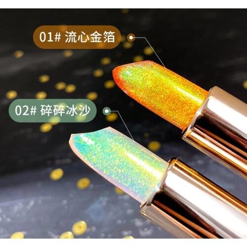 NEW Lip Gloss Transparent Jelly Flower Lipstick Temperature Color Change Waterproof Makeup Lip balm Cosmetic Makeup Tool