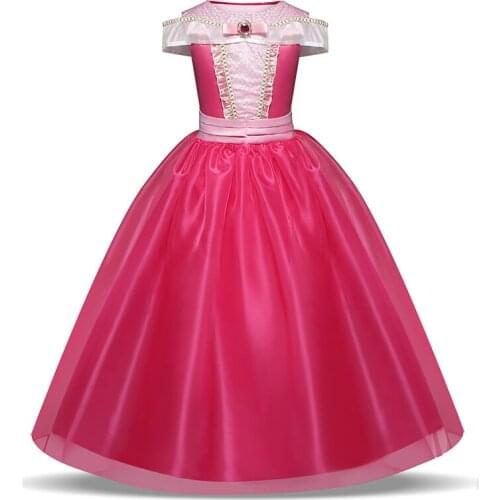 Girl Clothing Elsa Cinderella Cosplay Princess Carnival Halloween Costume Girl Party Dress Beauty Beast Christmas 4 8 10 Years