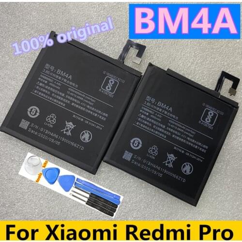 Original Replacement Battery For Xiaomi Mi Redmi Pro Redrice pro BM4A Genuine Phone Battery 4050mAh