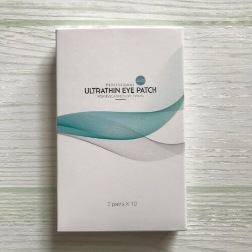 20Pairs Ultra Thin eyelash gel patches Flexible Silver Pack Lint Free Eye Pad Eyelash extension Hyaluronic Eye Under Pads Paches