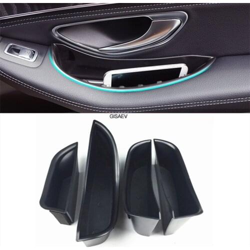 Suitable for 2015-18 Mercedes-Benz GLC C-Class W205 Door Handle Storage Box Storage Box Auto Parts