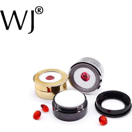 Useful Jewelry Loose Gemstone Bead Display holder Storage Box Diamond Jewels Organizer Gem Packaging Collection Round Case Metal