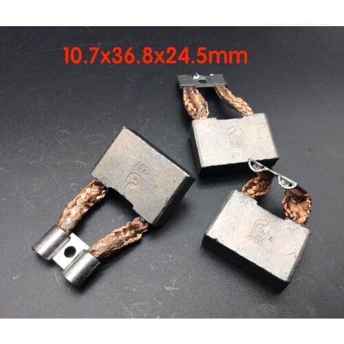 3pcs for CAT 320E 336D 312 324C D excavator starter motor carbon brush 10.7x36.8x24.5mm 24V