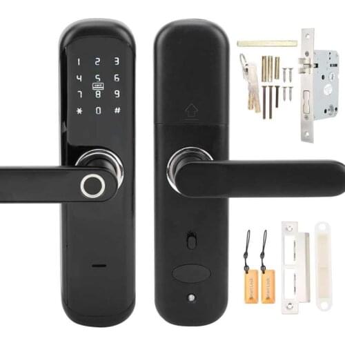 Smart Door Lock Password Lock Zinc Alloy with Keys Cards for Home for Hotel for Apartment