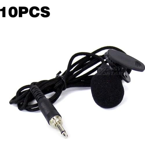 10PCS Professional Microfone Lapela Tie Clip Lavalier Microphone 3.5mm Screw Plug Lapel Mic Mike For DSLR Camera Wireless System