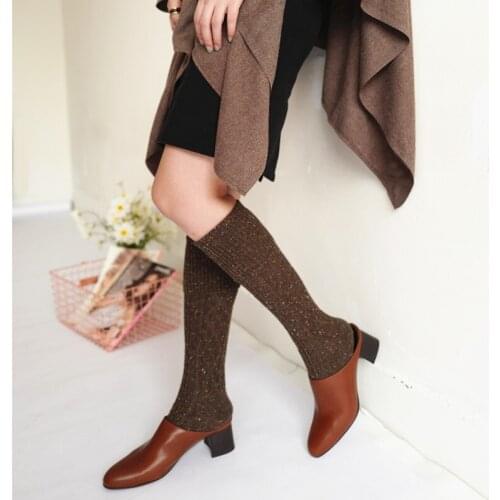 Hot Sales Fashion Womens StockingsNew Winter Wool Female Stockings Cute Leg Warmers Comfortable