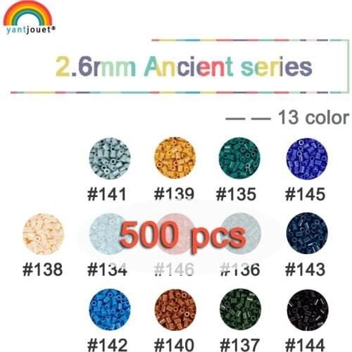 2.6mm yant jouet Ancient Series Beads 500pcs 15colors kids hama beads perler beads diy Puzzles high quality Handmade gift toy