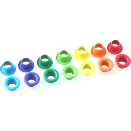 4mm Colorful Eyelets Grommet Metal Grommets rivets Sewing grommet studs for leather craft canvas clothes Leather Hardware