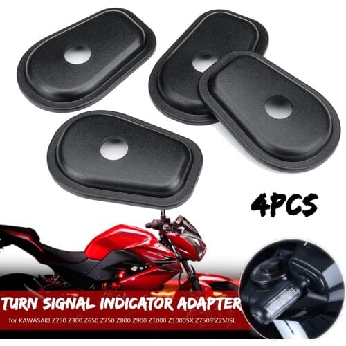 4pcs motorcycle turn signal indicator adapter gasket for KAWASAKI Z250 Z300 Z650 Z750 Z800 Z900 Z1000 Z1000SX Z750S Z250SL