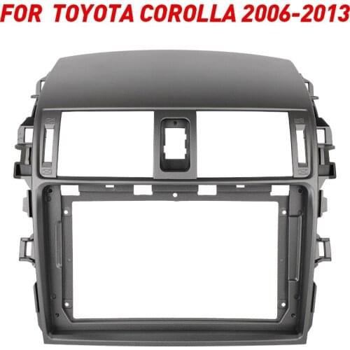 2 Din Car Radio Fascia Frame Fit For Toyota Corolla 2006-2013 Android GPS Panel Dash Frame Kit Mounting Frame Trim Bezel Fascias
