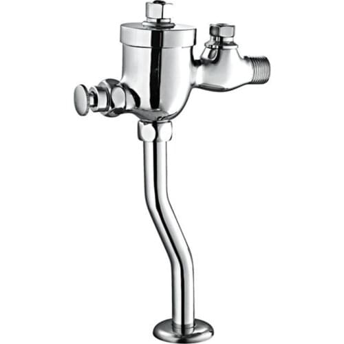 Free shipping Use in bathroom urinal water saving push button flush valve with polished chrome cup style delay urine valve