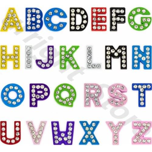 50pcs Necklace Jewelry charms crystals beads bracelets for jewelry making charms for women collares diy slide letter kids gift