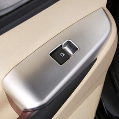 For Toyota Highlander 2015-2017 2018 2019 Window Lift Switch Button Cover Trims Door Armrest Panel Frame Interior Accessories