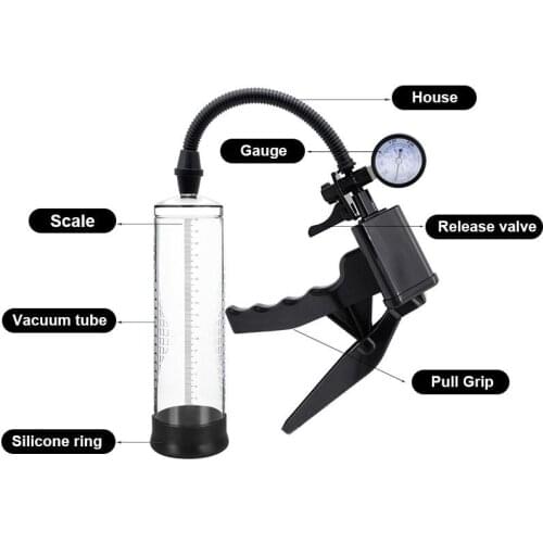 Penis Extender Penis Pump Masturbator Penis Enlarger Enlargement Big Vacuum Erection Trainer Enhance Adult Sexy Toy Product Men