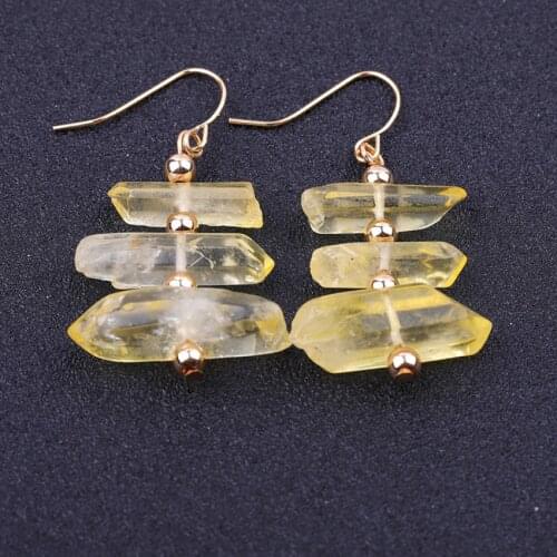 FYSL 10 Pairs Silver Plated Irregular Shape Many Colors Crystal Dangle Earrings for Women Ethnic Style Jewelry