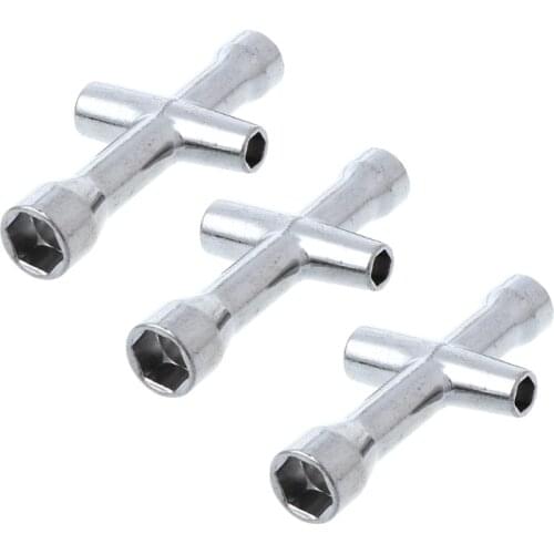 3pcs HSP 80132 Cross Wrench Sleeve 4/5/5.5/7mm Spanner M4 For RC Car Wheel Tool