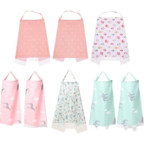 Baby Nursing Cover Up Apron Breastfeeding Privacy Soft Cotton