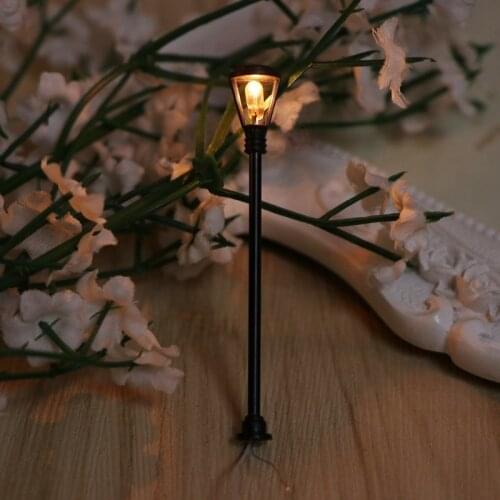 2021 New Miniature Landscape Street Lamp Road Light Bonsai Lighting Ornament Garden Decor