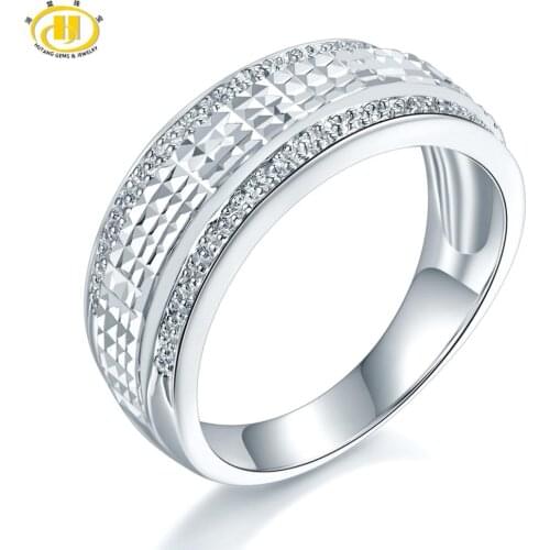 Hutang Engagement Wedding Rings For Woman Man 925 Sterling Silver Jewelry for best friend Speical Engraving Fine Jewelry