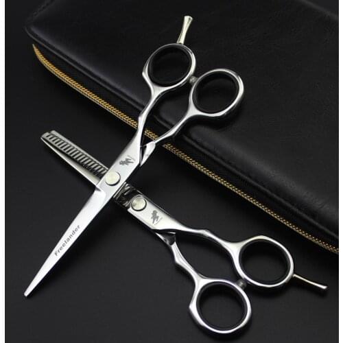 5.5 inch hairdressing scissors hairdresser cutting thinning scissors hairdressing set professional haircut scissors barber shop