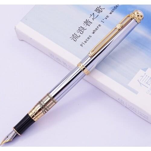 Regal The British Museum Commemoration Fountain Pen Iridium Medium Nib, Stainless steel silver