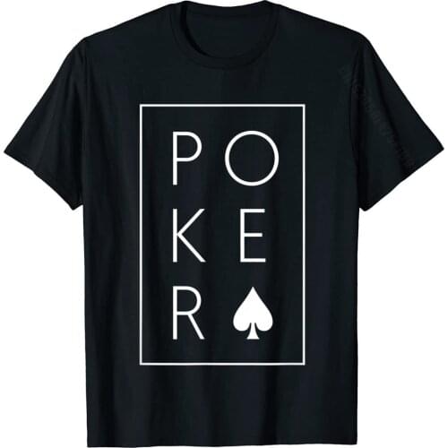 Poker Shirt Classic Spades Texas Hold'em Ace T-Shirt Cotton Tops & Tees For Men Summer Tshirts Printed Graphic