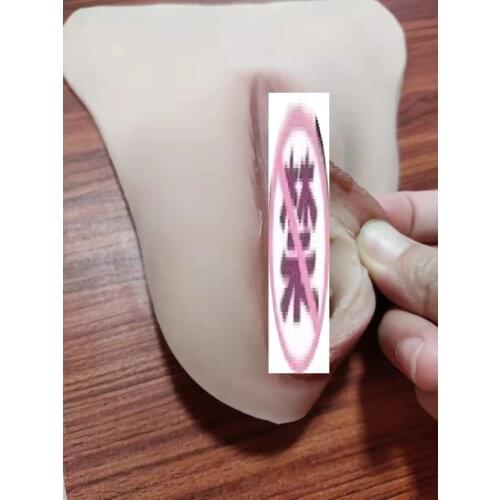 White tiger-shaped pseudo-mother male CD cross-dressing silicone one-piece insert put in underwear male disguised as female