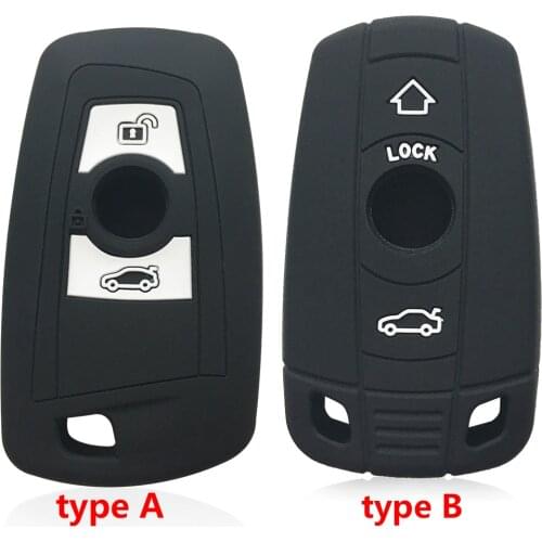 Silicone Car Key Remote Key Cover Case For BMW X5 X4 X3 3 5 Series 1 7 E90 E60 F10 F20 F25 F26 F30 F80 CAS3 CAS4 E70Accessorie