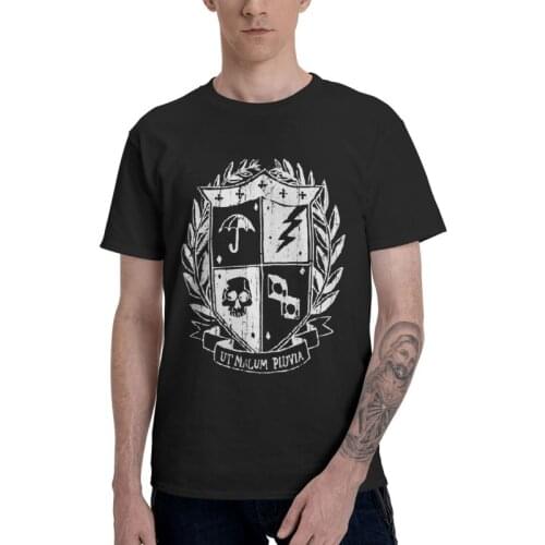 The Umbrella Academy Tshirts Men Unique Tees Top 100% Cotton T Shirts Short Sleeve Cha-Cha Diego Vanya Luther T-shirt Gift