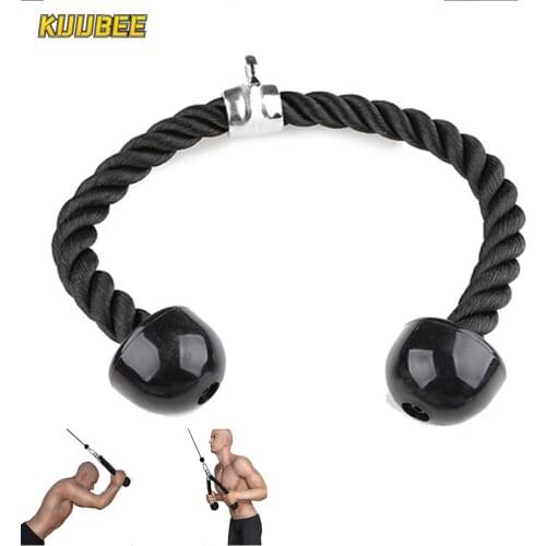 Tricep Rope Abdominal Crunches Cable Pull Down Laterals Biceps Muscle Training Fitness Body Building Gym Pull Rope