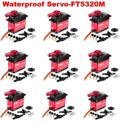Waterproof 20kg Servo FT5320M Control Angle 180 Degree High Speed Full Metal Gear Baja Servo DS3218 For 1/8 1/10 Scale RC Cars