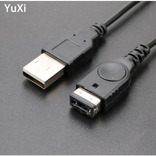 YuXi 1PC Black USB Data Charging Advance Line Cord Charger Power Cable for GameBoy GBA SP For NDS