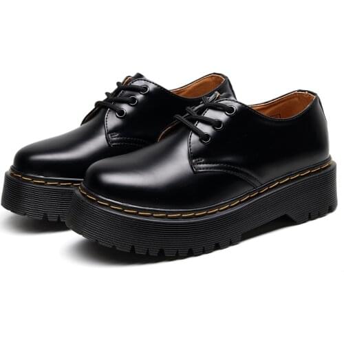 Womens Leather Boots 2021 New Leather Thick-soled Fashion Casual Work Non-slip Wear-resistant Waterproof Comfortable Women Boot