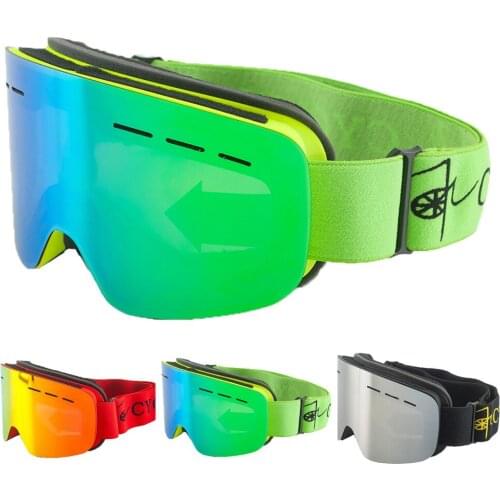 Winter Ski Goggles Double Layer Lens UV400 Windproof Snowboard Glasses Men Women Skiing Eyewear Protective Snowmobile Goggles