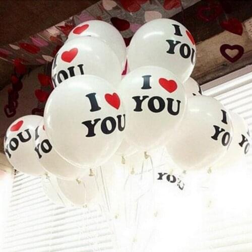 10Pcs/Lot 12 Inches Love Pearl Latex Helium Balloons Inflatable Wedding Balloons Children Birthday Party Decoration Air Balls