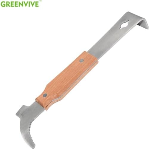 2PCS/Lot Wooden Handle Multi-function Hive Tool