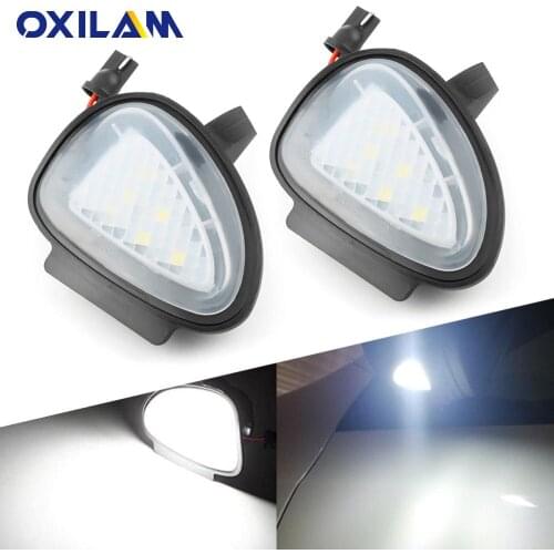 2x LED Under Mirror Puddle Light CANBUS Bulb Anti-Hyperflash Car Lamp for VW Passat B7 Touran Golf MK6 VW Golf 6 GTI Gabriolet