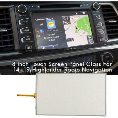 8 Inch Press Screen Panel Glass Digitizer for 14-19 Toyota Highlander Radio Navigation LA080WV2 (TD)(01)