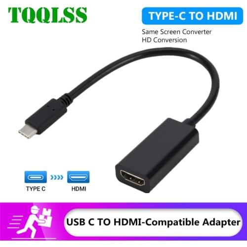 TQQLSS USB-C to HDMI Adapter Type C to HDMI Adapter USB 3.1 Male to Female Converter for MacBook2016/Huawei Matebook/Smasung