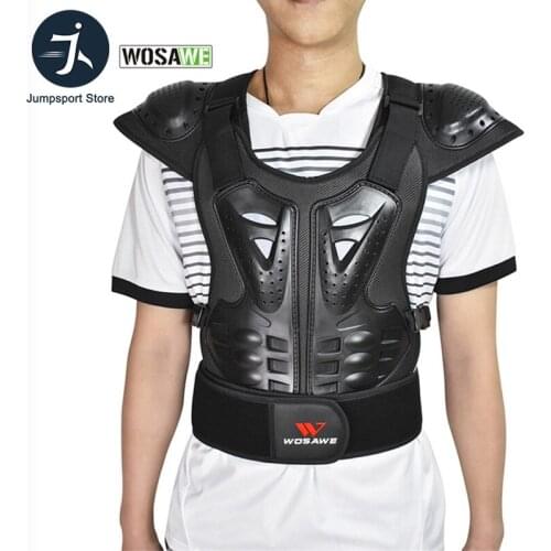 WOSAWE Adult Cycling Armor Motorcycle Vest Chest Back Shoulder Body Protective Gear Motocross Skiing Skating Protective Armor