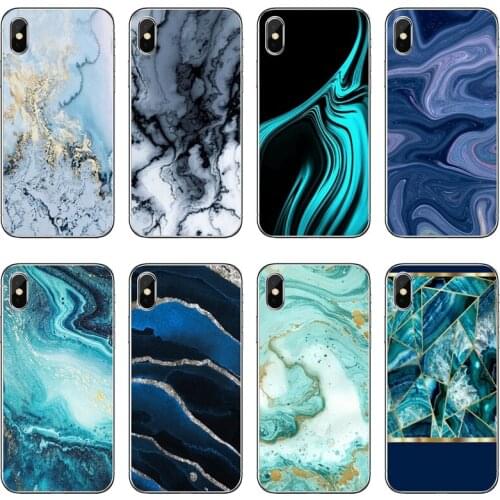 Dark Blue Marble Pattern Silicone phone Case For Samsung Galaxy M30 J8 J7 J6 J5 J4 Prime Plus Pro J3 2018 2017 2016 2015