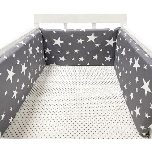 200*30cm Baby Crib Fence Cotton Bed Protection Railing Thicken Bumper One-piece Crib Around Protector Baby Room Decor