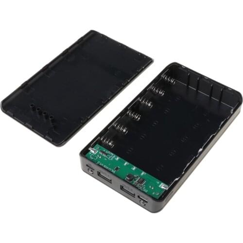 DIY 6x18650 Battery Case With Indicator Power Bank Shell Charger Box Accessories 1XCE