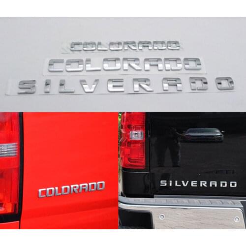For Chevrolet Colorado Silverado LTZ Tailgate Rear Emblem Front Door Logo Nameplate Sticker