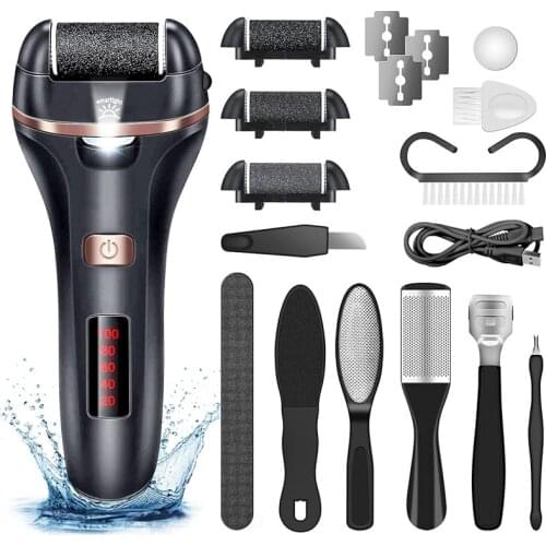 Hot Sale Electric Foot Grinder Vacuum Callus Remover Foot Pedicure USB Rechargeable Foot Files Clean Tools Care Tool New