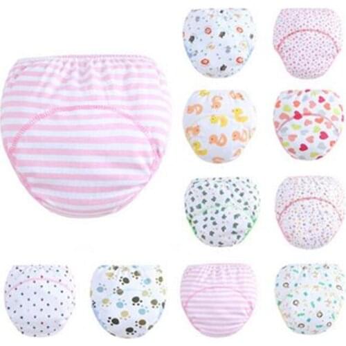 30Pc/lot Baby Infant Nappy Cloth Diapers Learning Pants Soft Comfortable training pants Cotton Baby Nappy TRX0074