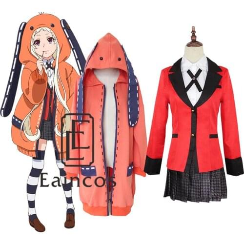 Anime Kakegurui Compulsive Gambler Yomoduki Runa Costume Cosplay Halloween Party Suit